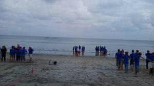 sdkt team building game pantai kuta